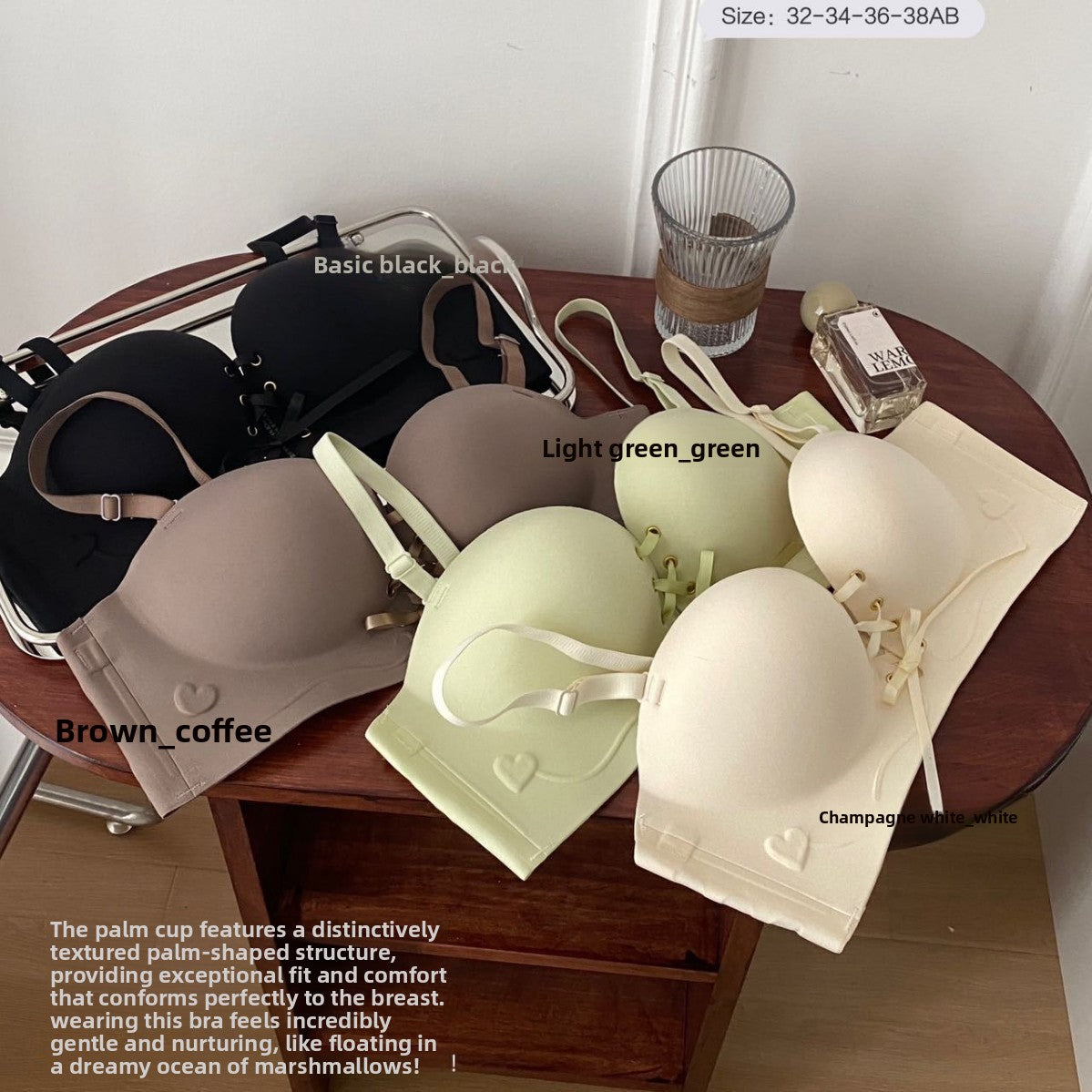Seamless Push-Up Bra with Convertible Straps